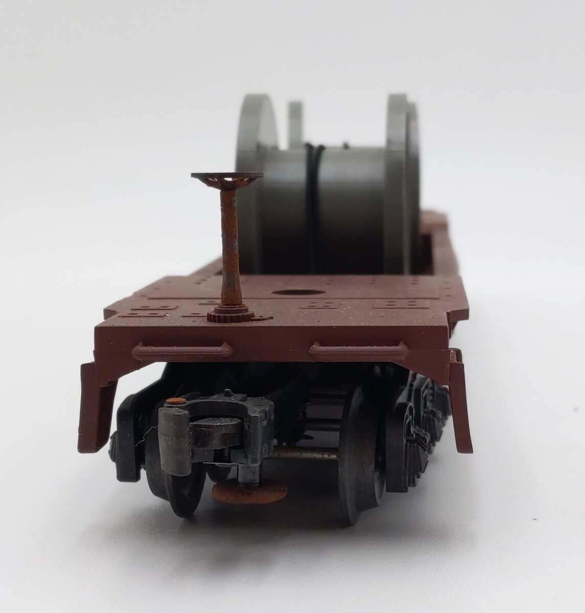 Lionel 6-16983 O Gauge Pennsylvania F-9 Well Car w/Cable Reels #16983 EX/Box