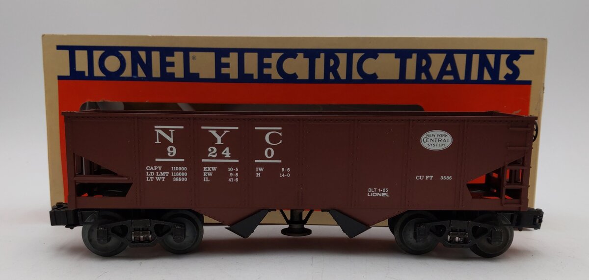 Lionel 6-9240 O Gauge New York Central Operating Hopper #9240 LN/Box