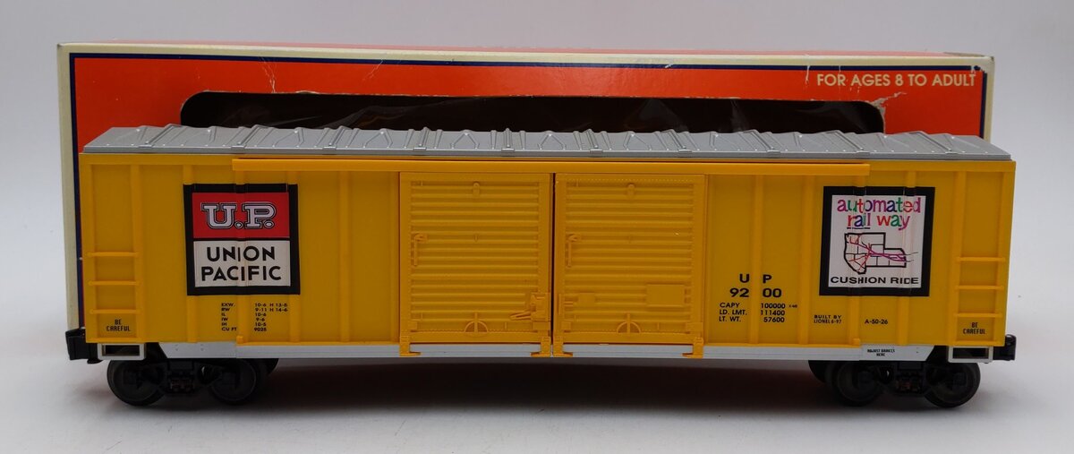 Lionel 6-17227 O Gauge Union Pacific Double Door Standard Boxcar #9200 LN/Box