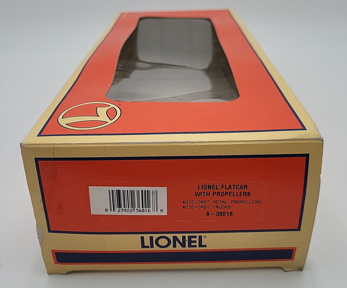 Lionel 6-36016 O Gauge Lionel Naval Support Flatcar w/ Propellers #6424 VG/Box