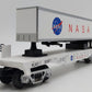 MTH 30-76260 O Gauge NASA Flatcar w/Trailer EX/Box