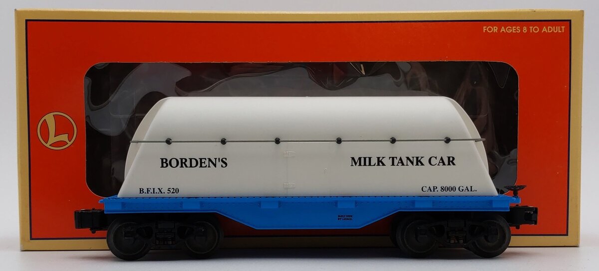 Lionel 6-19445 O Gauge Borden Milk Tank Car #520 VG/Box