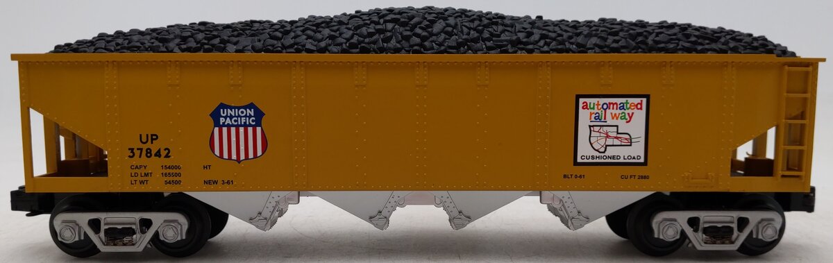 MTH 30-75147 O Gauge Union Pacific Hopper Car w/ Coal Load #37842 VG/Box