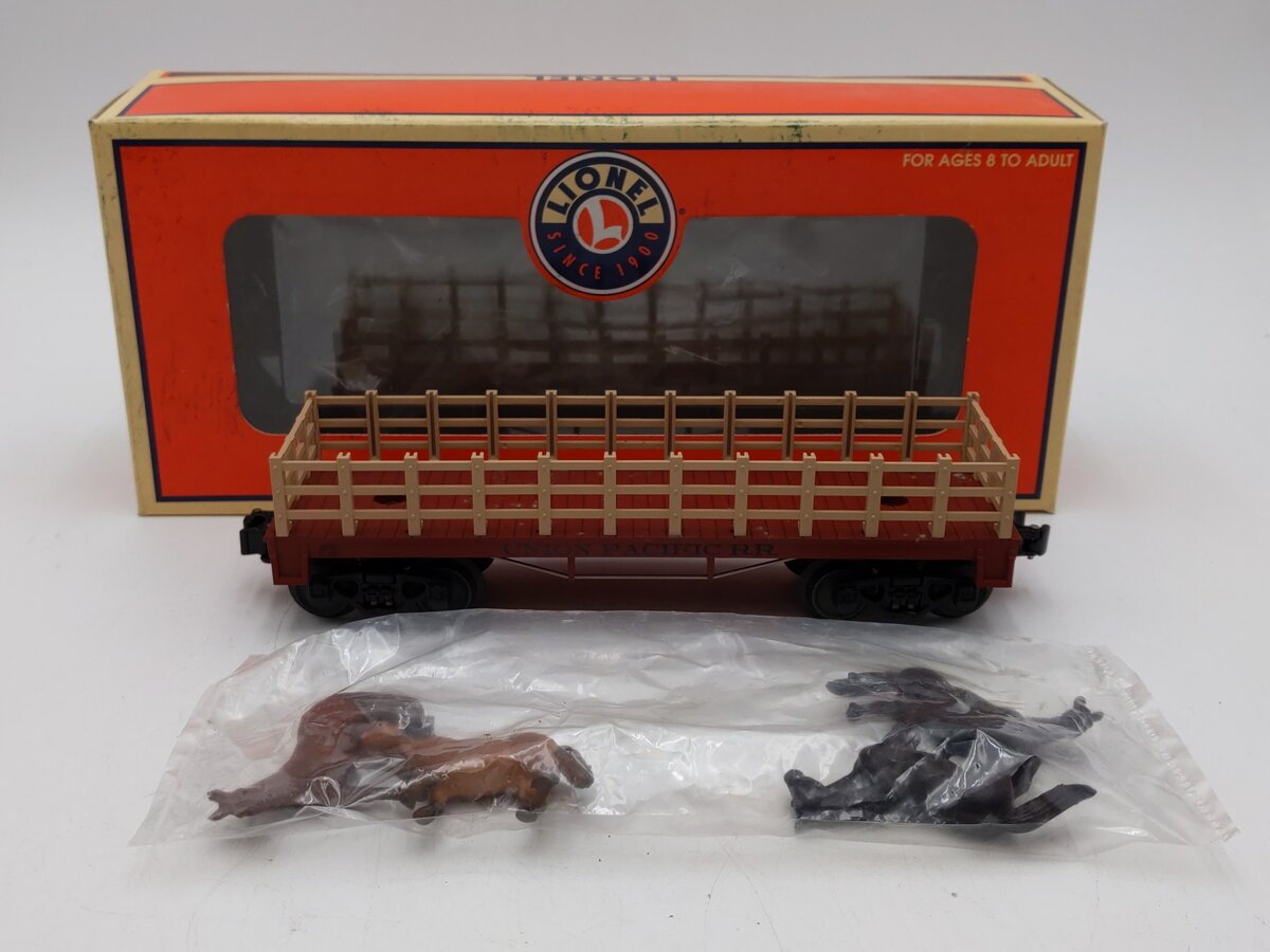 Lionel 6-26036 O Gauge Union Pacific Flatcar W/ Horses EX/Box