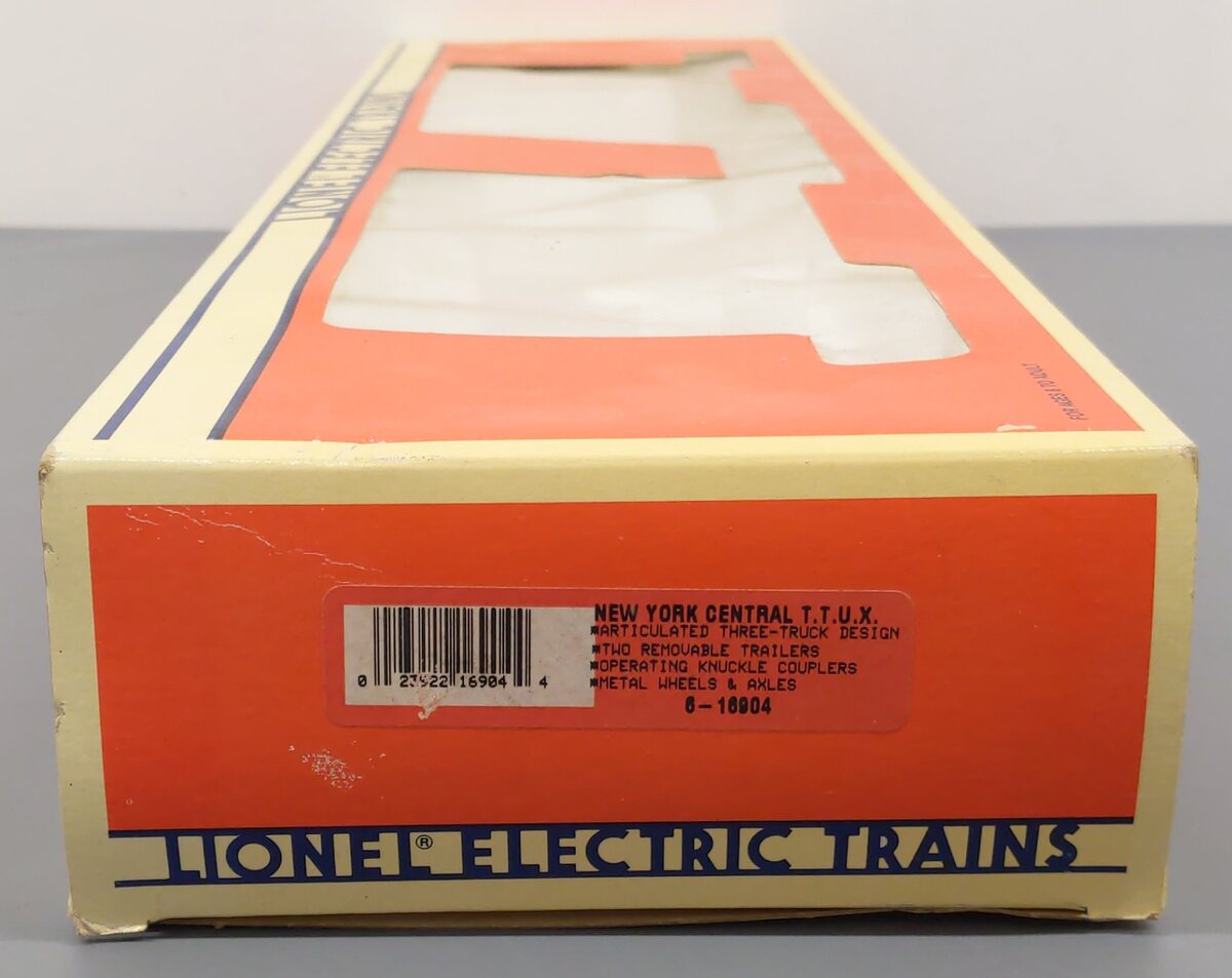 Lionel 6-16904 O New York Central T.T.U.X. Flat Cars w/2 Intermodal Containers EX/Box