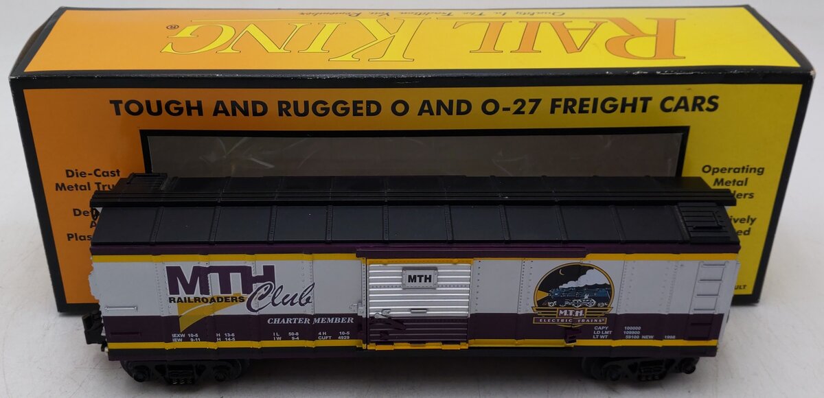MTH 30-7423 O Gauge MTH 1998 Club Box Car EX/Box