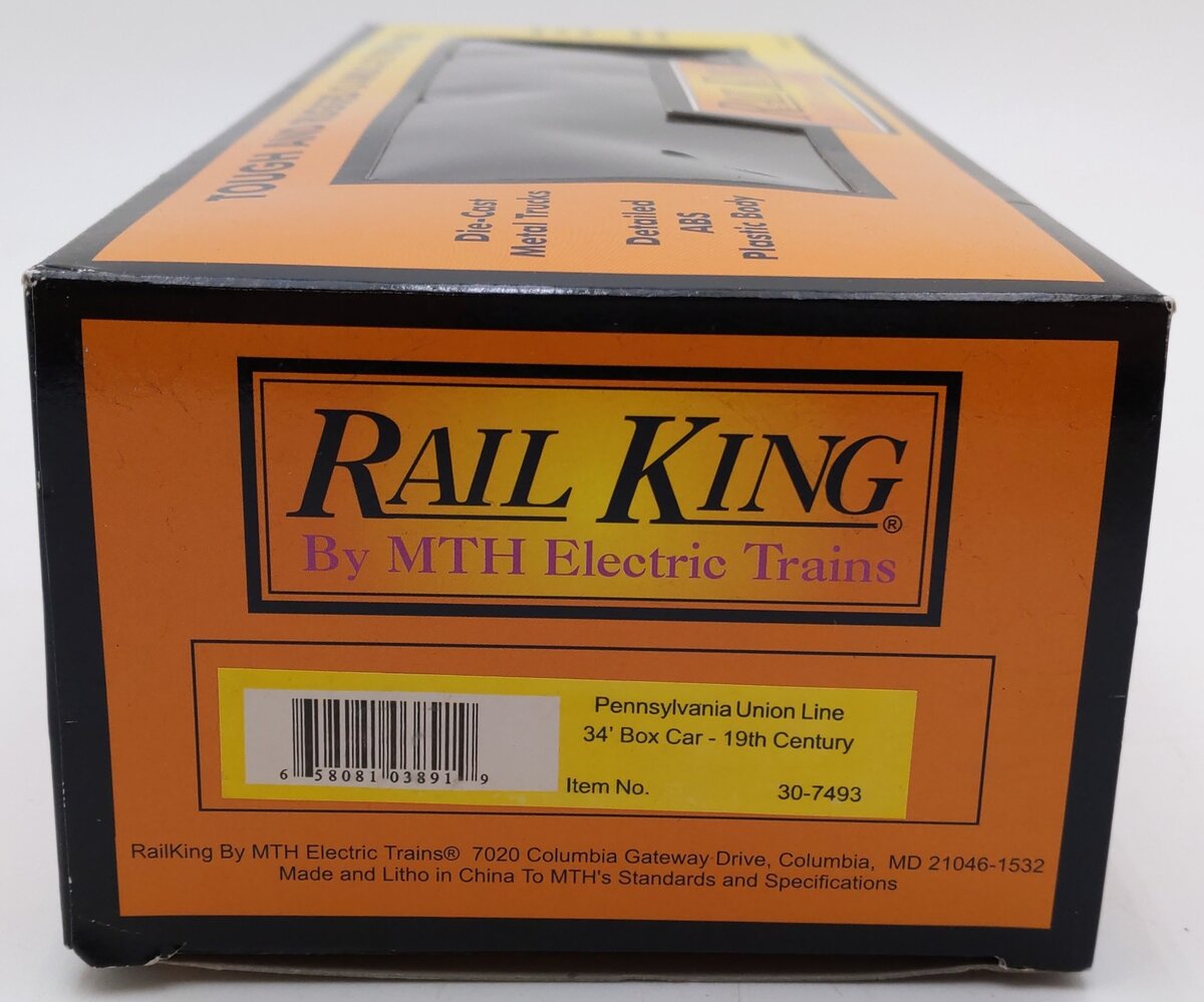 MTH 30-7493 O Gauge Pennsylvania Union Line 34' 19th Century Boxcar #6699 LN/Box
