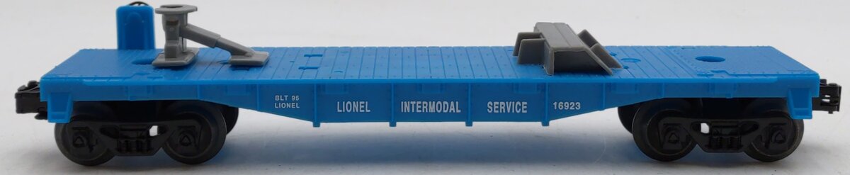 Lionel 6-16923 O Gauge Lionel Lines Flatcar with Gray Chocks EX/Box