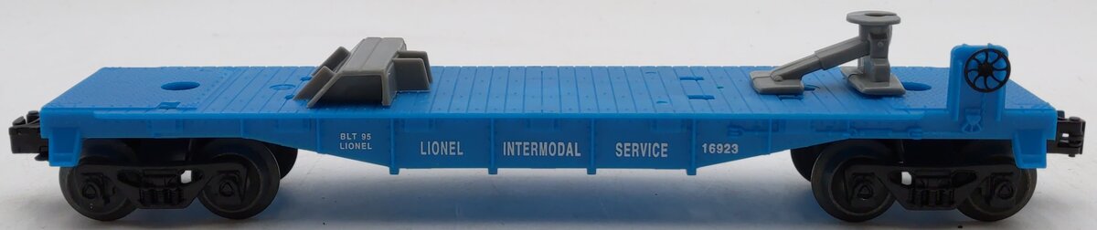 Lionel 6-16923 O Gauge Lionel Lines Flatcar with Gray Chocks EX/Box