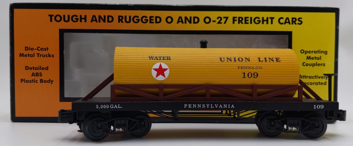 MTH 30-73137 Pennsylvania 19th Century Wooden Tank Car #109 LN/Box