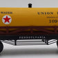 MTH 30-73137 Pennsylvania 19th Century Wooden Tank Car #109 LN/Box