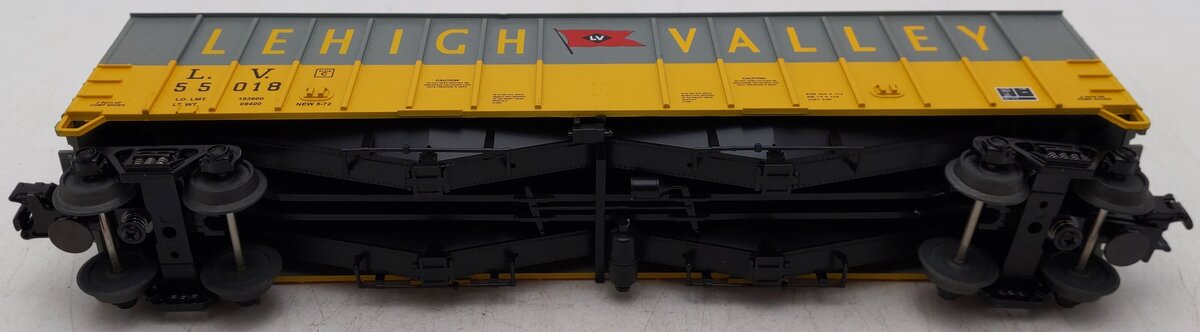 MTH 30-7590 O Gauge Lehigh Valley Airslide Hopper Car #55018 EX/Box