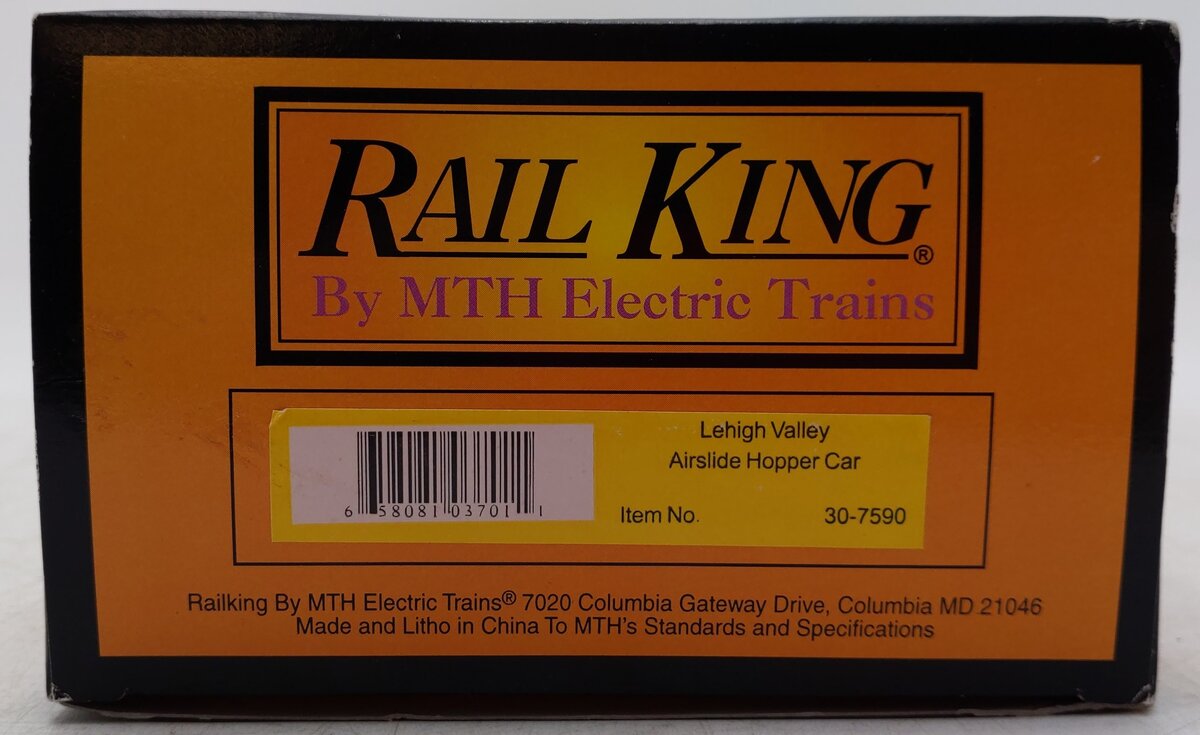 MTH 30-7590 O Gauge Lehigh Valley Airslide Hopper Car #55018 EX/Box