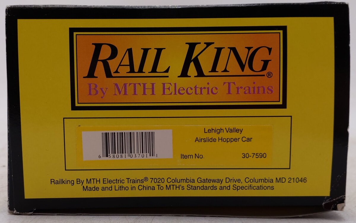 MTH 30-7590 O Gauge Lehigh Valley Airslide Hopper Car #55018 EX/Box