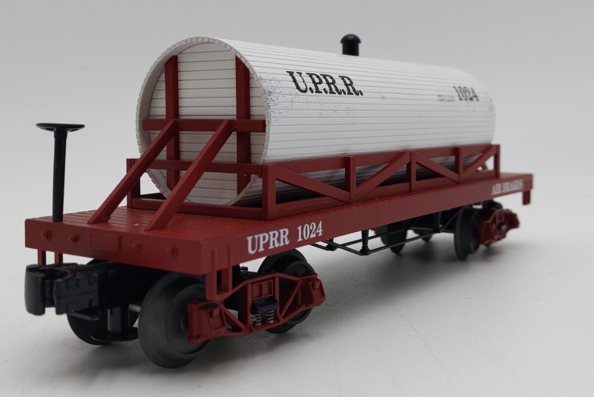 MTH 30-7353 O Gauge Union Pacific 19th Century Wooden Tank Car #1024 EX/Box