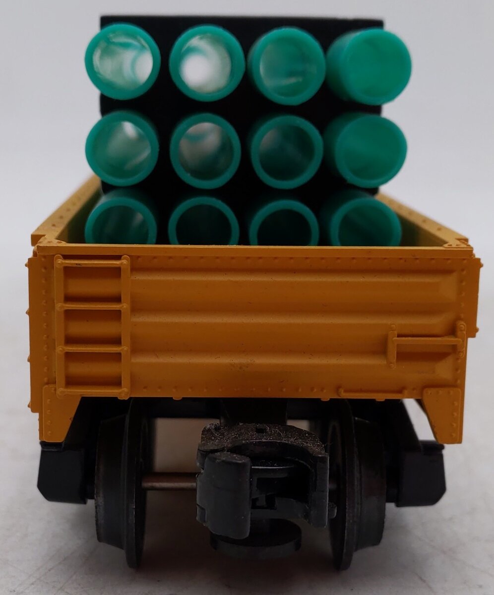 MTH 30-7205 O Gauge Chicago Northwestern Gondola Car #13792 w/ Pipe Load EX/Box