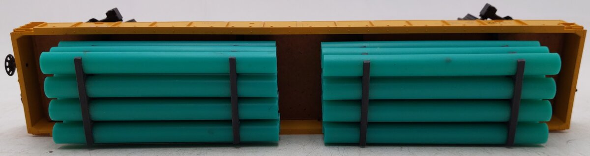 MTH 30-7205 O Gauge Chicago Northwestern Gondola Car #13792 w/ Pipe Load EX/Box