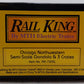 MTH 30-7205 O Gauge Chicago Northwestern Gondola Car #13792 w/ Pipe Load EX/Box