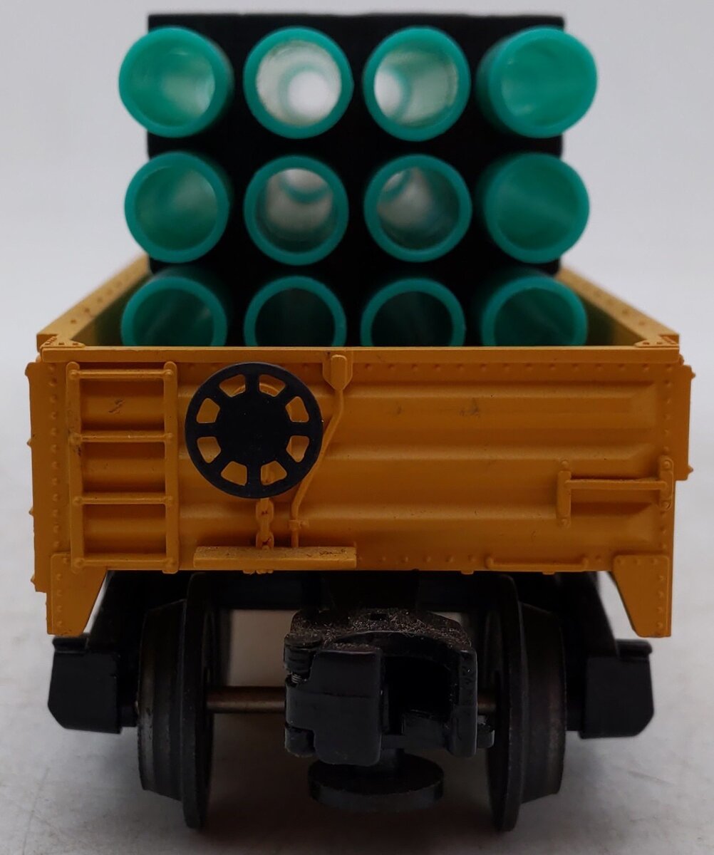 MTH 30-7205 O Gauge Chicago Northwestern Gondola Car #13792 w/ Pipe Load EX/Box