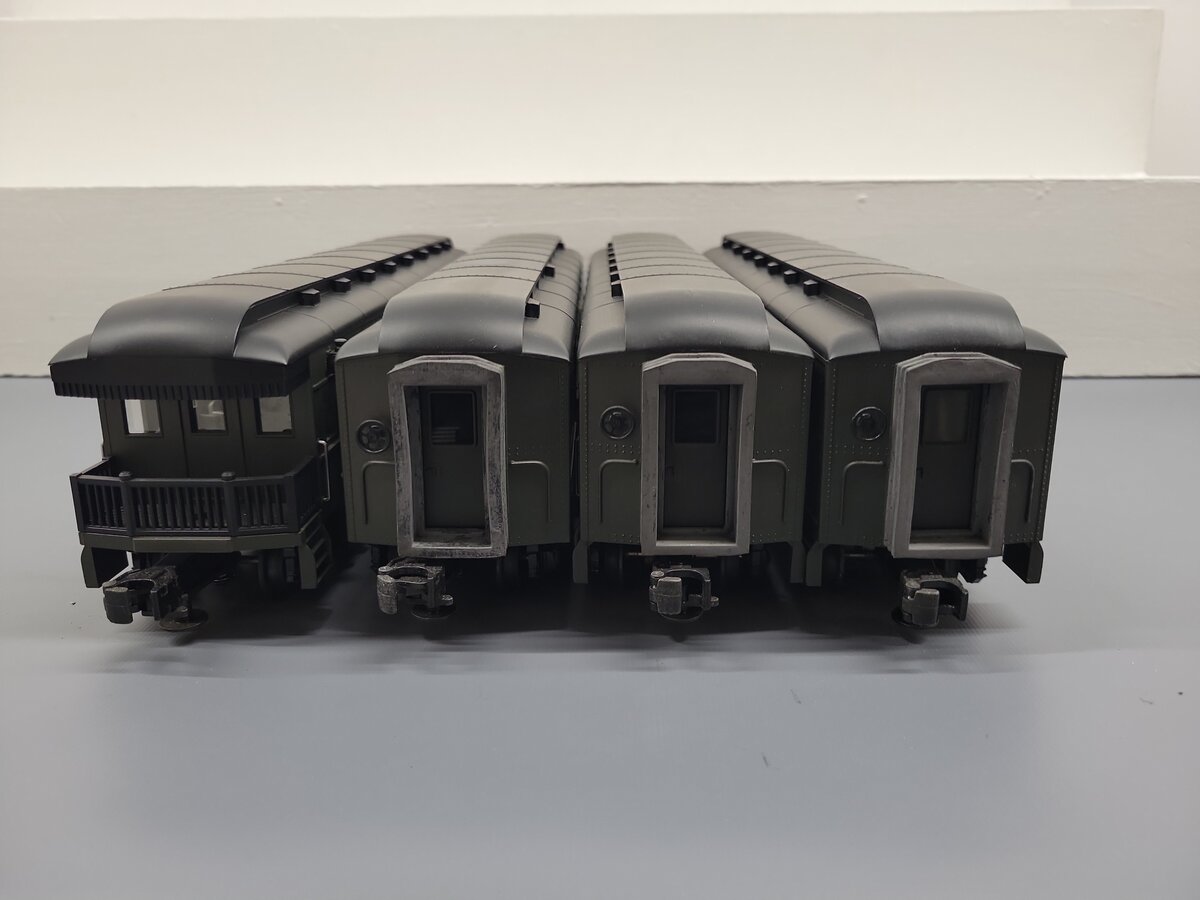 MTH 30-6258 O Gauge Jersey Central O-27 Madison Passenger Car Set (Set of 4) EX/Box