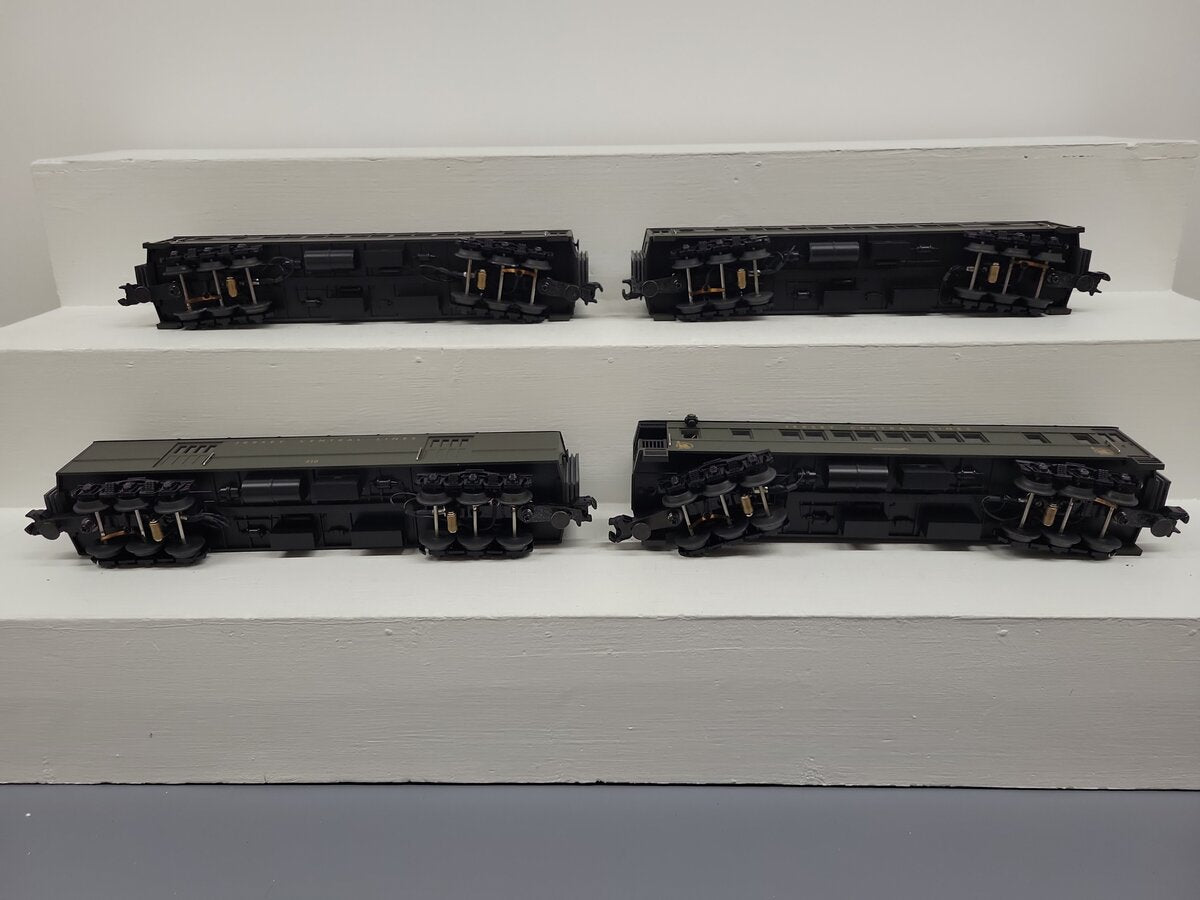 MTH 30-6258 O Gauge Jersey Central O-27 Madison Passenger Car Set (Set of 4) EX/Box