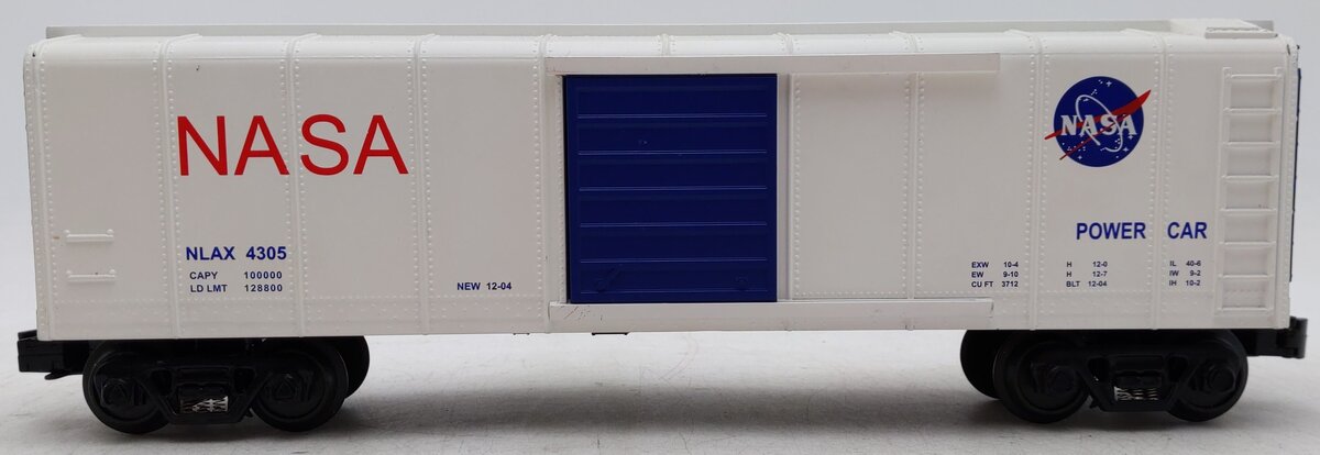 MTH 30-74188 NASA Rounded Roof Box Car w/Generator EX/Box