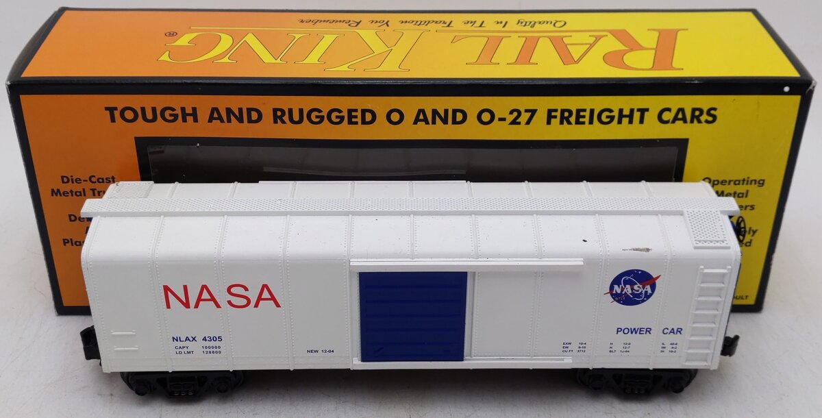 MTH 30-74188 NASA Rounded Roof Box Car w/Generator EX/Box