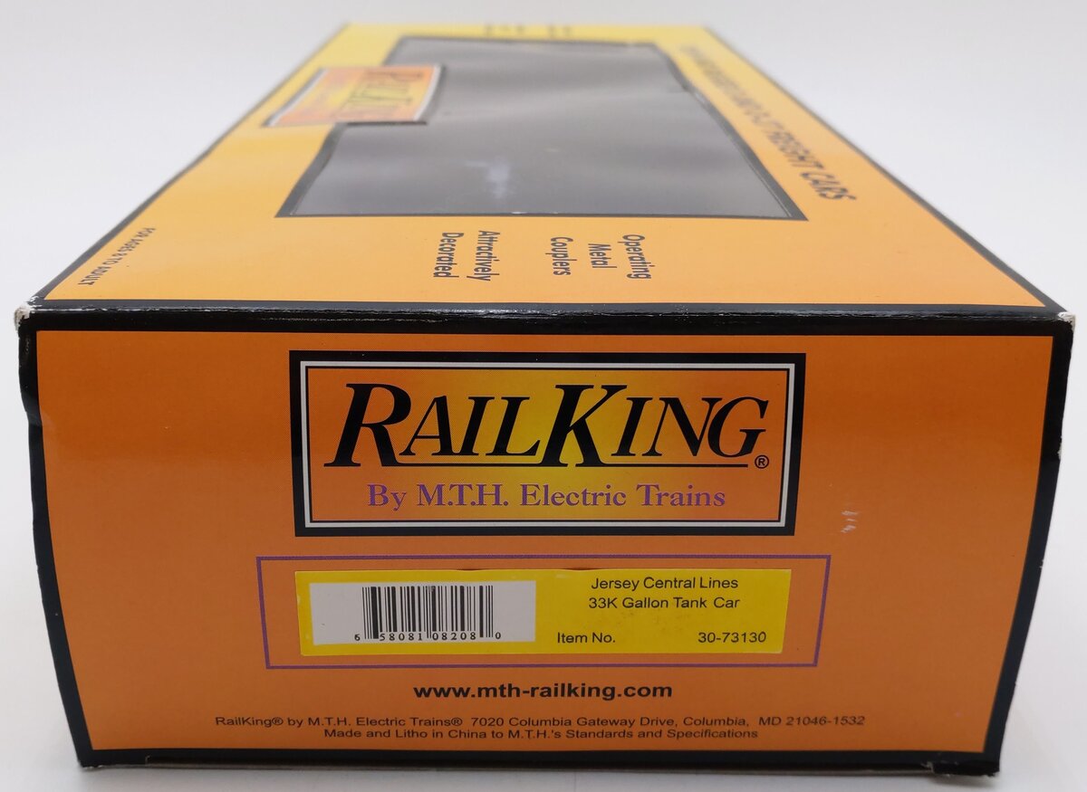 MTH 30-73130 Jersey Central Lines 33K Gallon Tank Car EX/Box