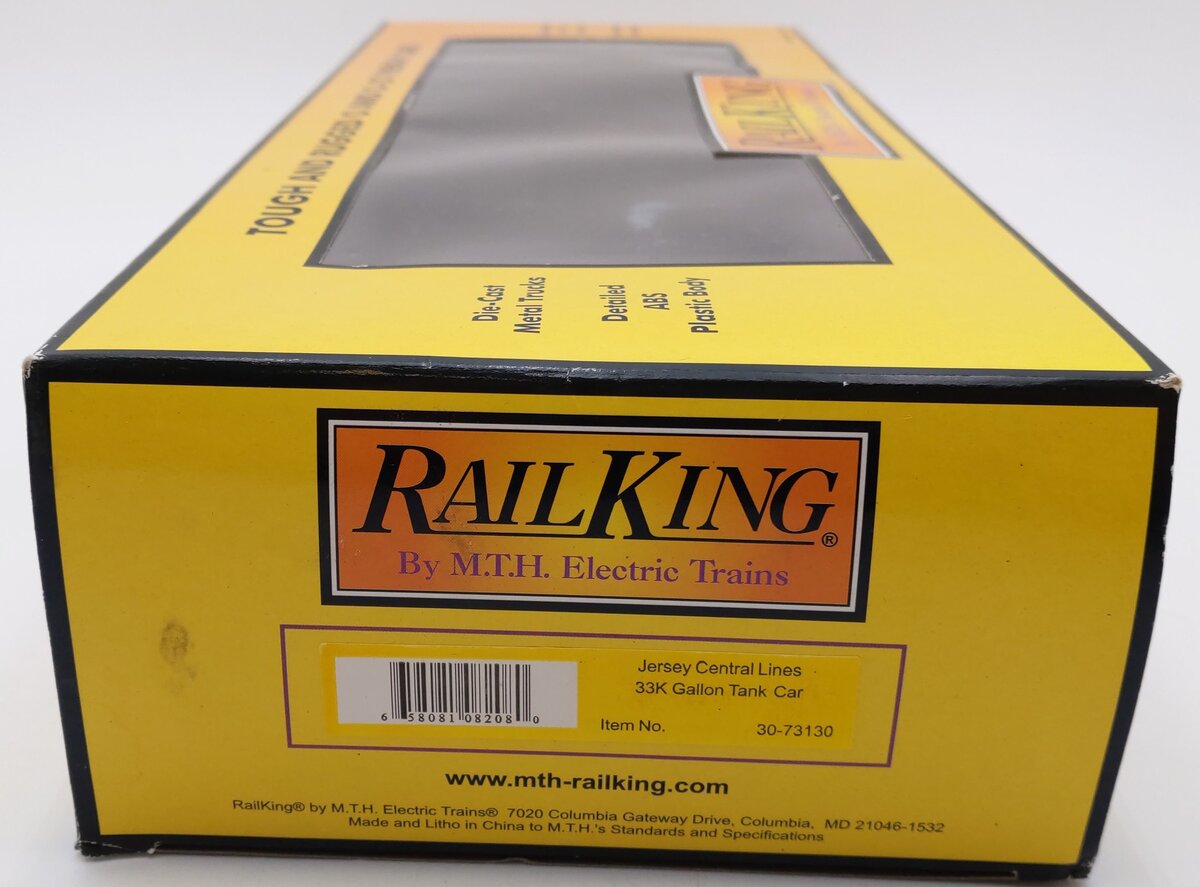 MTH 30-73130 Jersey Central Lines 33K Gallon Tank Car EX/Box