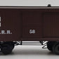 MTH 30-7724 O Gauge W.A.R.R. 19th Century Woodsided Caboose #58 EX/Box