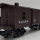 MTH 30-7724 O Gauge W.A.R.R. 19th Century Woodsided Caboose #58 EX/Box