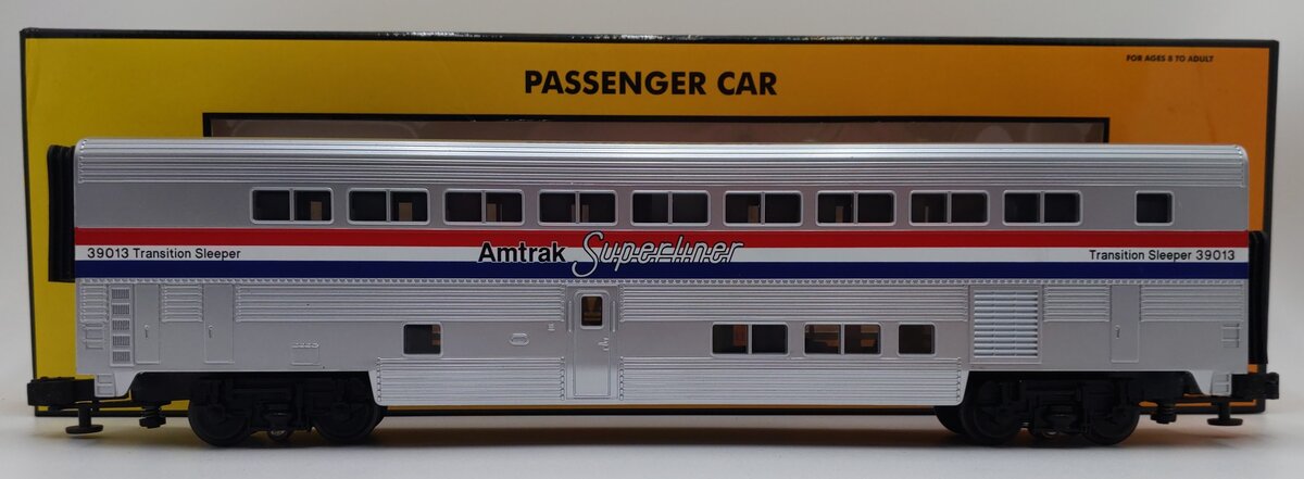 MTH 30-6503 O Gauge Amtrak Superliner Transitional Sleeper #39013 LN/Box