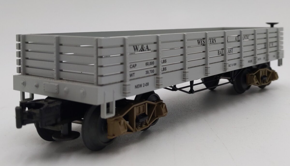 MTH 30-7216 O Gauge W.A.R.R. 19th Century 34' Gondola Car EX/Box
