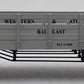 MTH 30-7216 O Gauge W.A.R.R. 19th Century 34' Gondola Car EX/Box