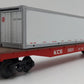 K-Line K69011 O Kansas City Southern Flatcar w/ Kansas City Southern Container EX/Box