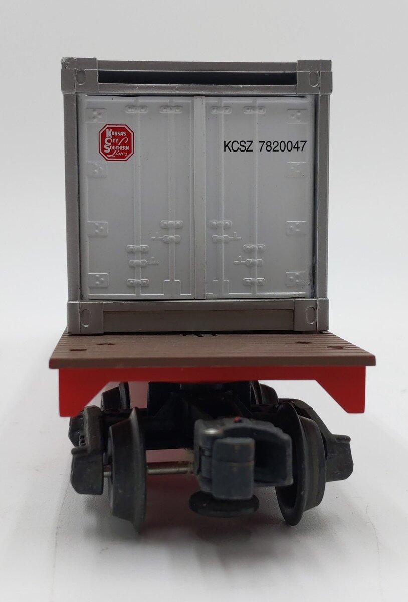 K-Line K69011 O Kansas City Southern Flatcar w/ Kansas City Southern Container EX/Box