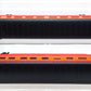 MTH 30-6725 O SP 60' Streamlined ABS Sleeper/Diner Passenger Car Set (Set of 2) EX