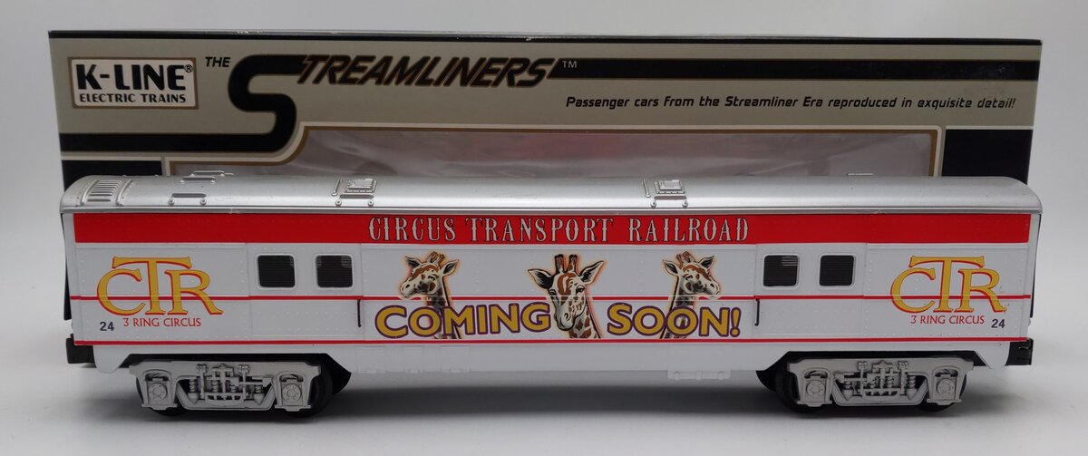 K-Line K4516-0024 O Gauge Circus Transport Baggage Car #24 LN/Box