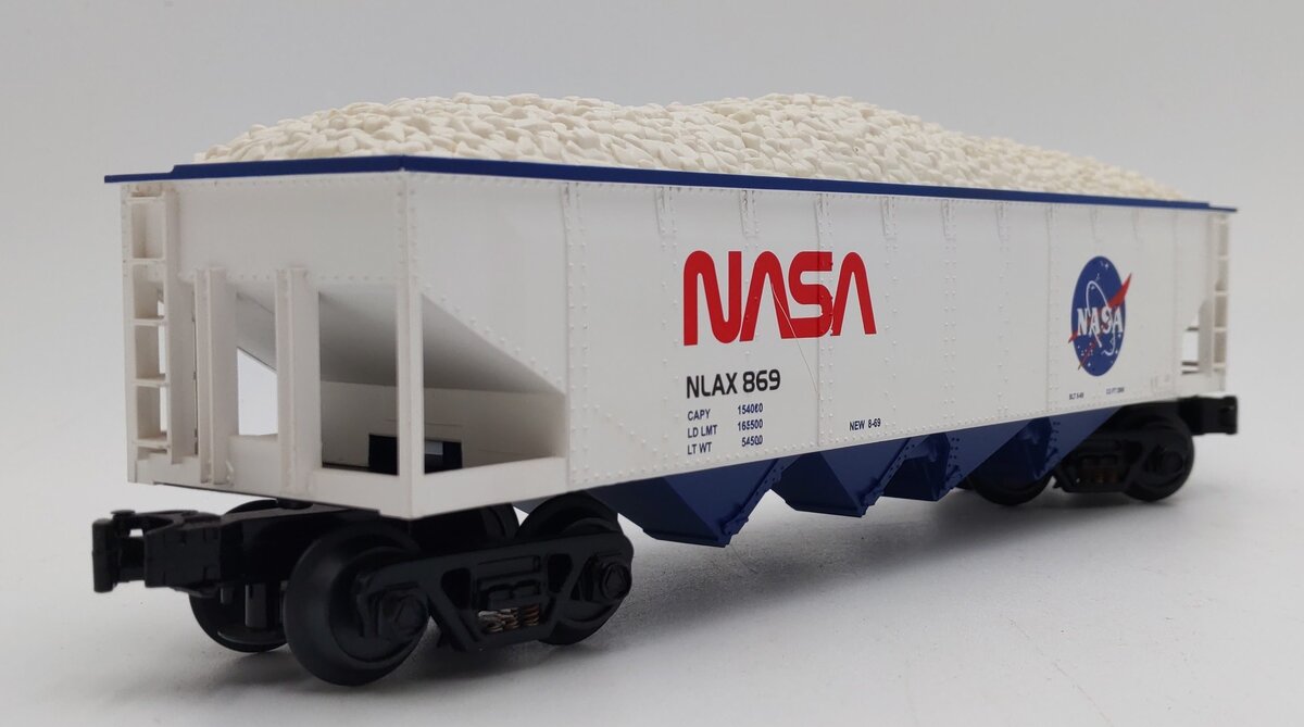 MTH 30-75144 NASA Hopper Car NLAX #869 W/ Coal Load EX/Box