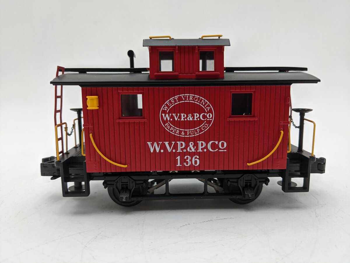 MTH 30-7770 O Gauge West Virginia Pulp and Paper Bobber Caboose #136 EX