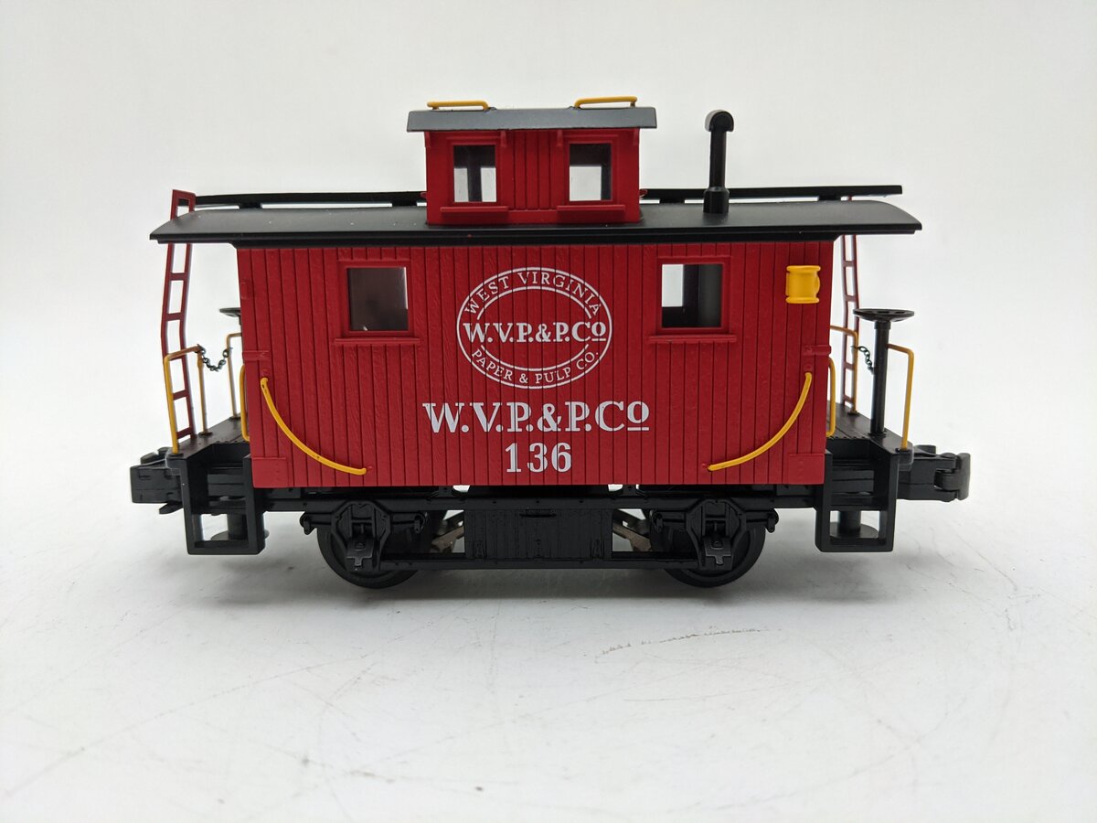 MTH 30-7770 O Gauge West Virginia Pulp and Paper Bobber Caboose #136 EX