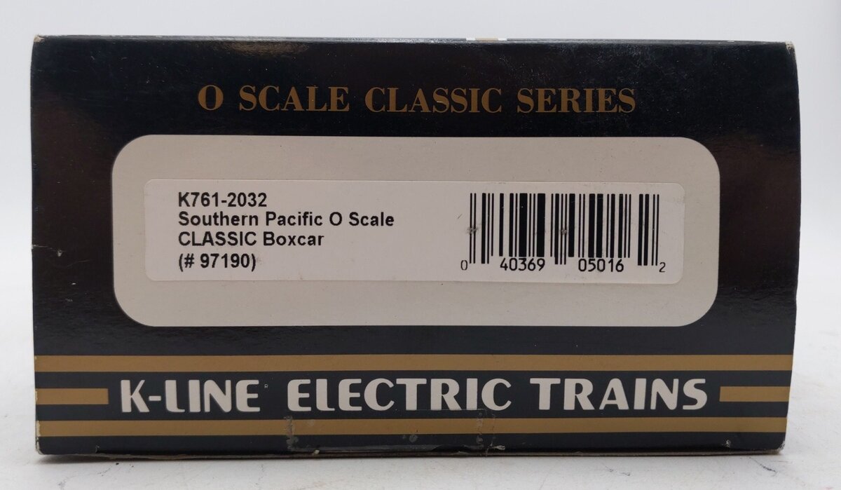 K-Line K761-2032 O Southern Pacific Classic Boxcar #97190 LN/Box