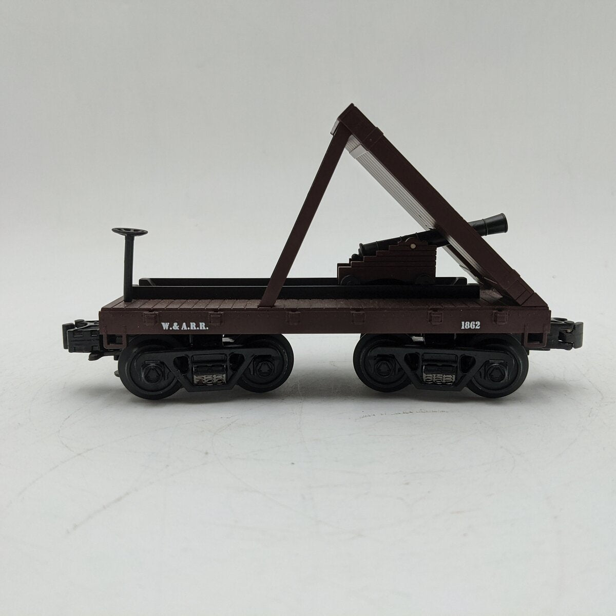 MTH 30-7635 O Western & Atlantic Railroad 19th Century Flatcar #1862 with Cannon EX
