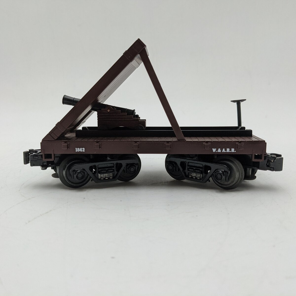 MTH 30-7635 O Western & Atlantic Railroad 19th Century Flatcar #1862 with Cannon EX