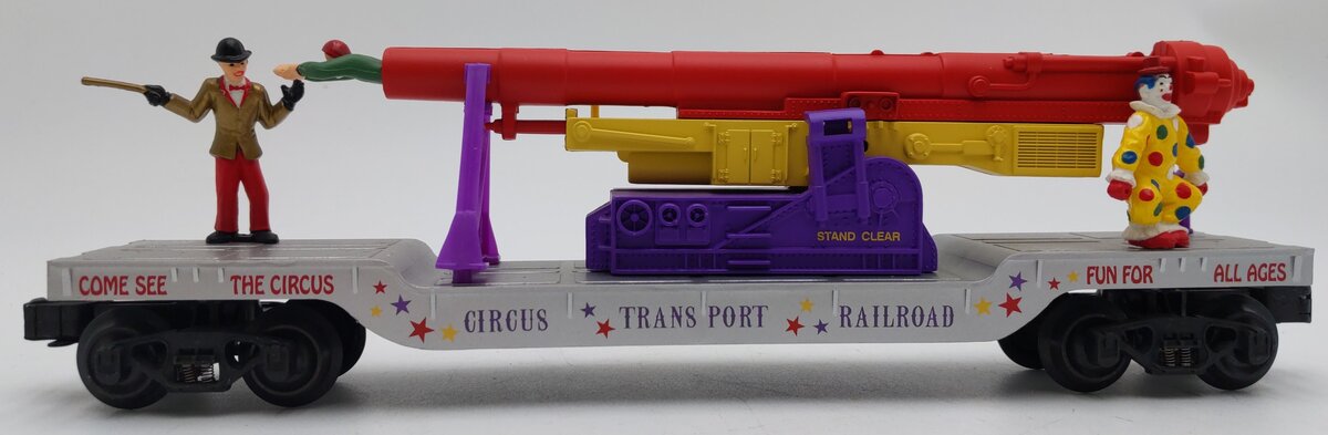 K-Line K662-5302  O Gauge Circus Transport Flatcar w/ Cannon & Figures LN/Box