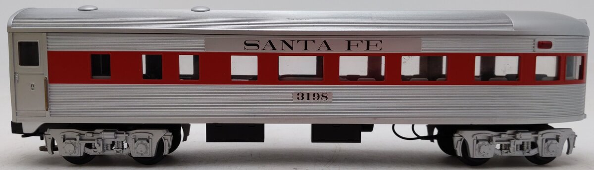 MTH 30-6013 O Santa Fe Streamlined Observation Car #3198 EX/Box