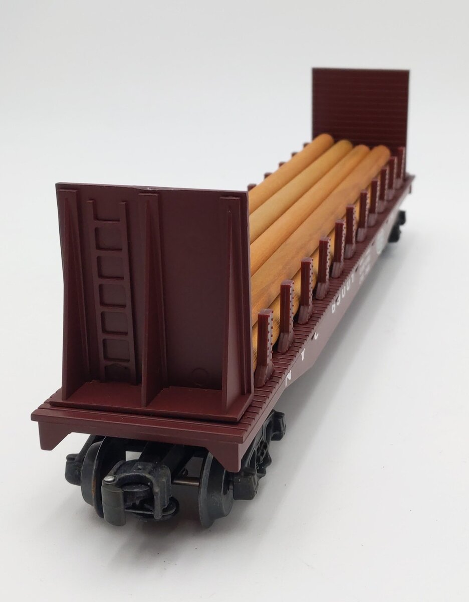 K-Line K69001 O Gauge New York Central Classic Flat Car with Stakes LN/Box