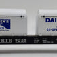 K-Line K691-1512 O Gauge Erie Flatcar with Dairymen's League Milk Tanks #7227 EX/Box