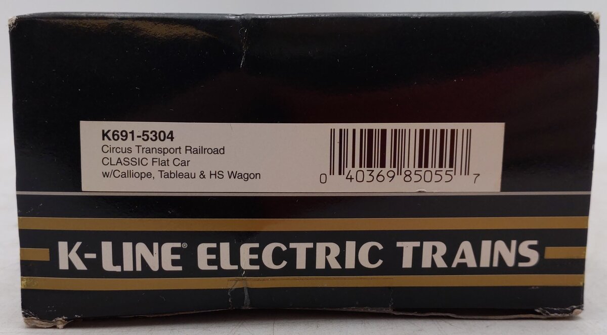 K-Line K691-5304 O Gauge Circus Wagon Transport Flatcar EX/Box