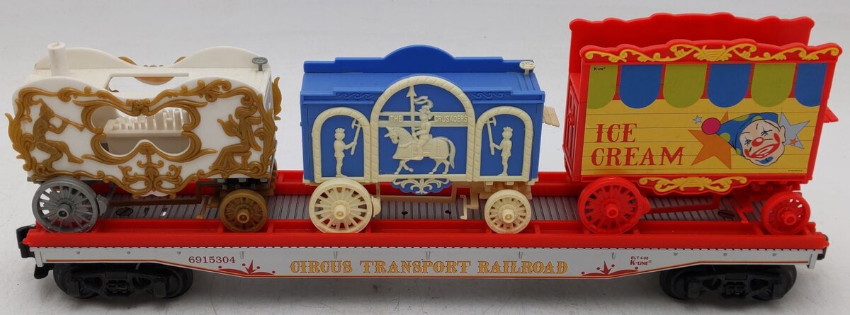 K-Line K691-5304 O Gauge Circus Wagon Transport Flatcar EX/Box